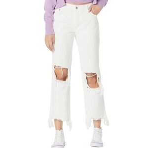 NEW Women’s Free People We the Free Maggie Mid-rise Straight Leg Size 30